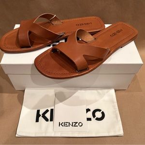 KENZO Opanka Leather Sandal